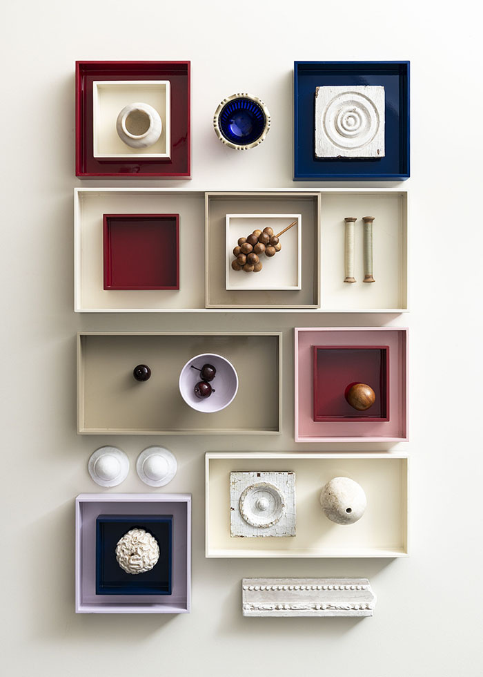 Bungalow tray cream 40 x 40 cm - lacquerd MDF