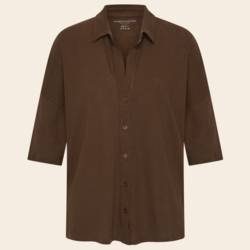 Majestic Filatures blouse linnen/katoen - tonka