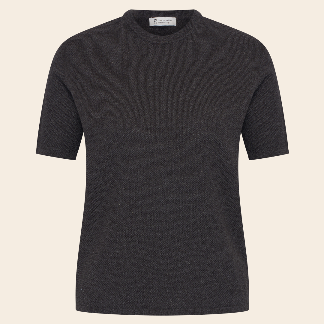 Rifo shirt 'Carlotta' knitted katoen - antraciet