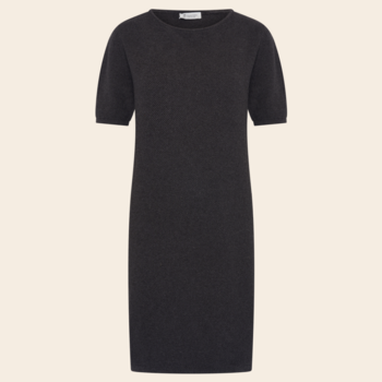 Rifo dress 'Alessandra' knitted cotton - antracite
