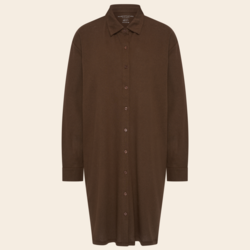 Majestic Filatures blouse jurk linnen / katoen - tonka
