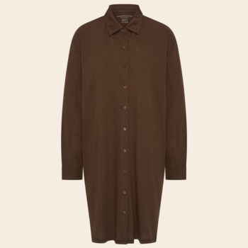 Majestic Filatures blouse jurk linnen / katoen - tonka