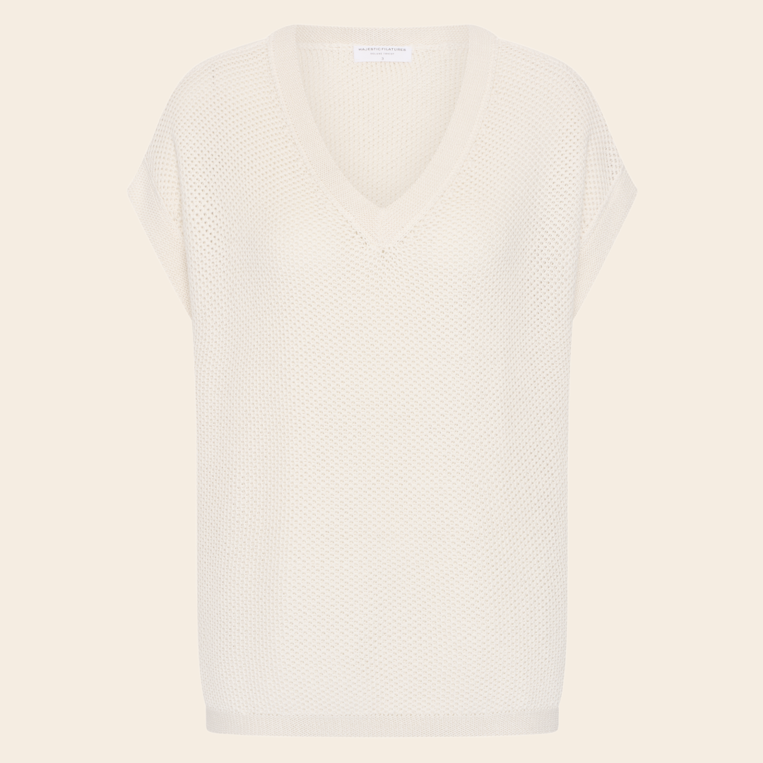 Majestic Filatures sweater katoen - milk