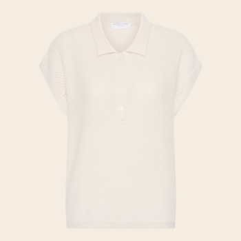 Majestic Filatures polo katoen - milk