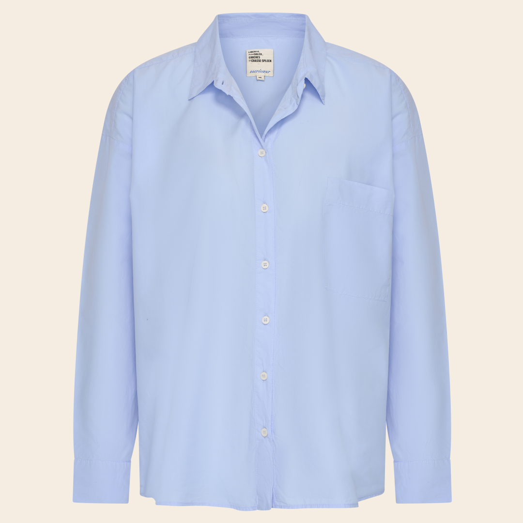SacreCoeur shirt 'Caroline' poplin- blue