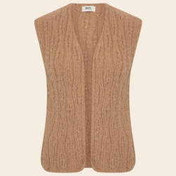 Inti Knitwear gilet 'Rose' alpaca - clay