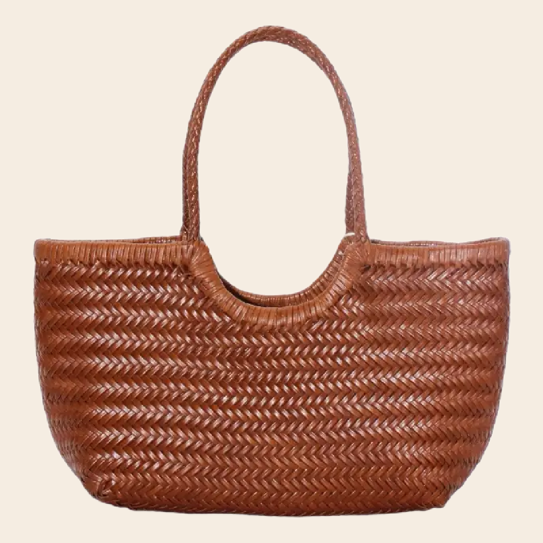 Sook stainable shopper 'Carmel' leer - caramel