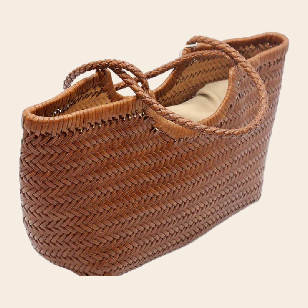 Sook stainable shopper 'Carmel' leer - caramel