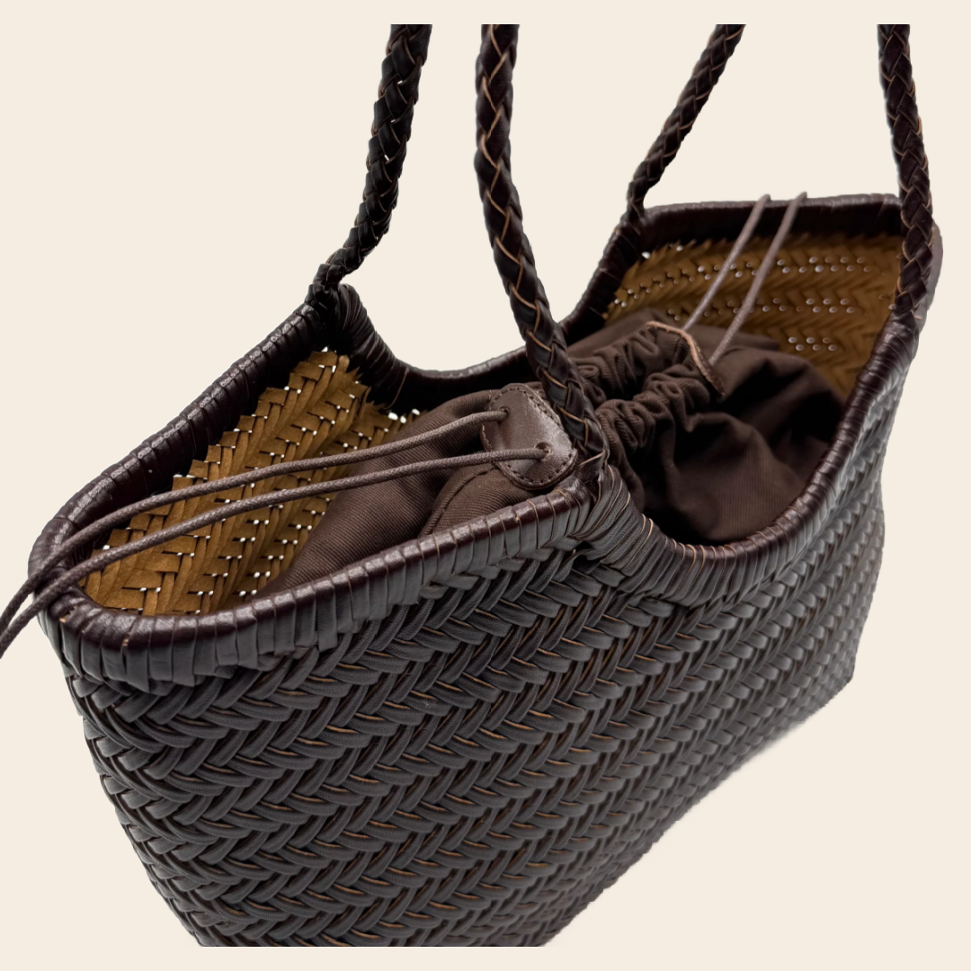 Sook stainable shopper 'Carmel' leer - bruin