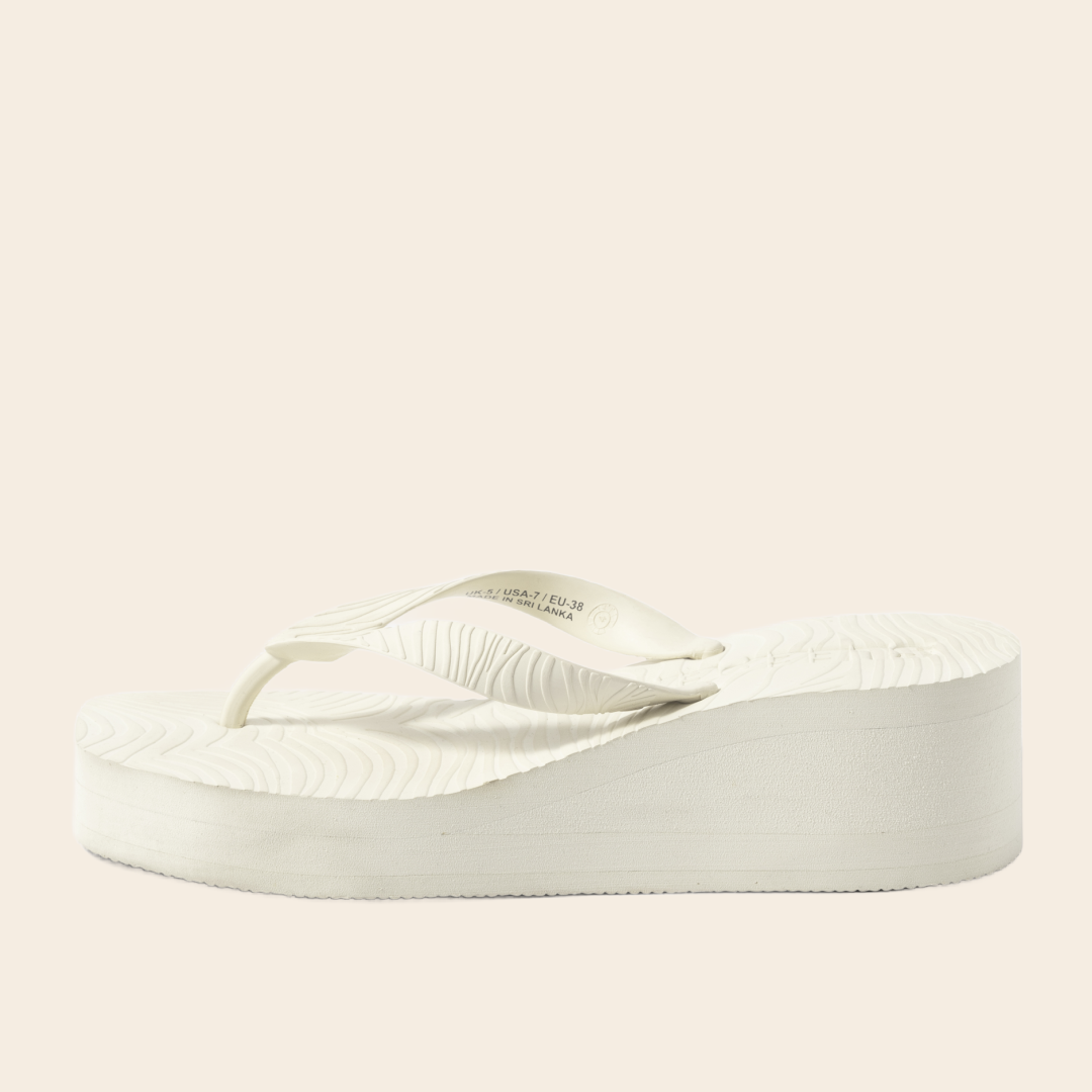 Sleepers slippers high platform - eggnog