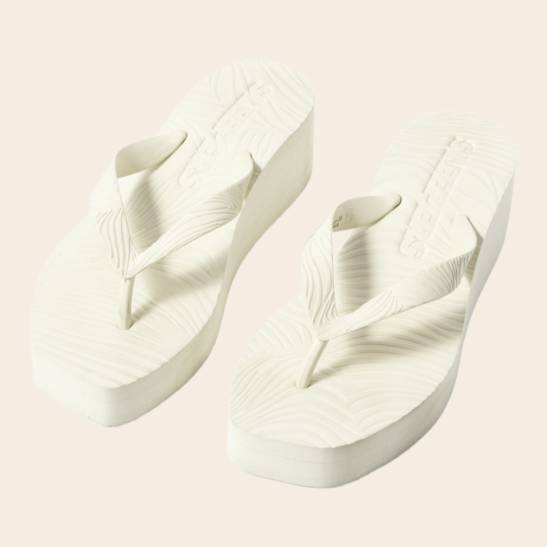 Sleepers slippers high platform - eggnog