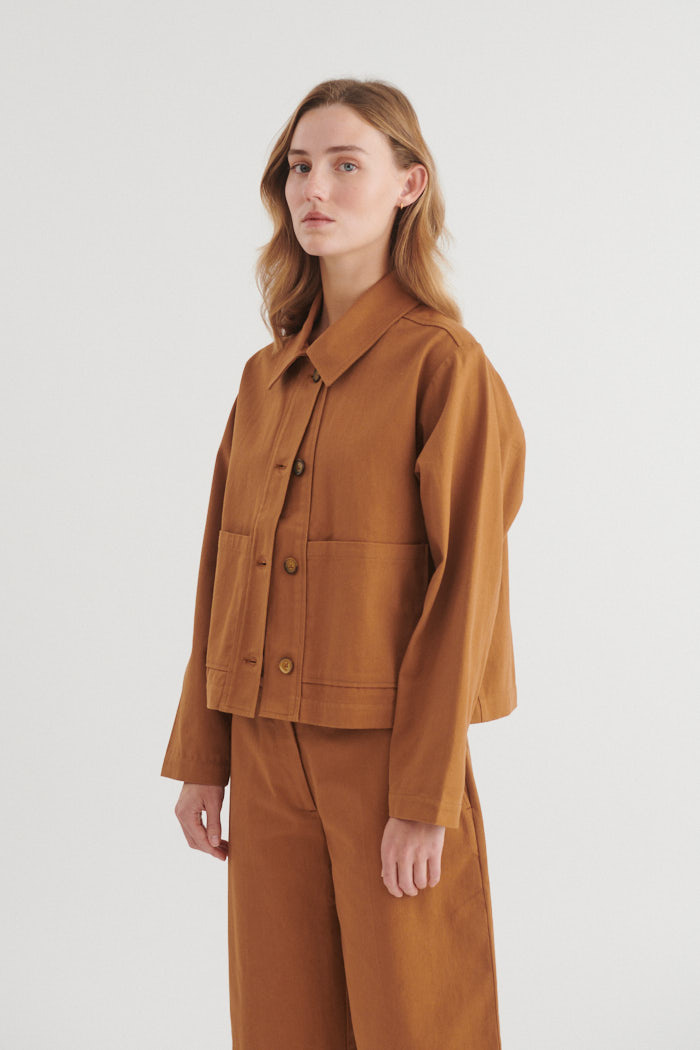 Basic Apparel blouse jas 'Lilla' - katoen