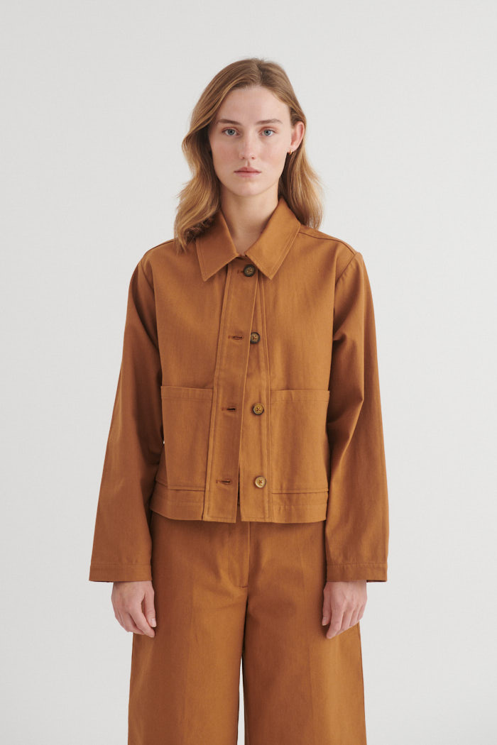 Basic Apparel blouse jas 'Lilla' - katoen