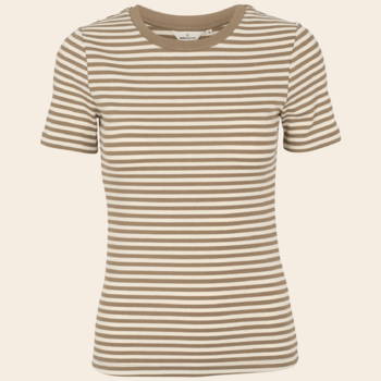 Basic Apparel t-shirt 'Ludmilla' katoen - garden / birch