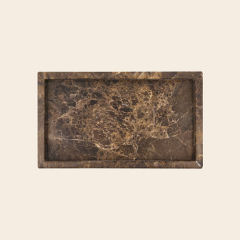 House Doctor tray 'Able' marble - brown