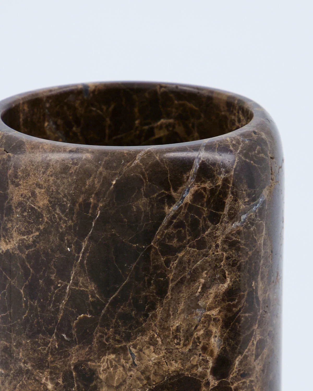 House Doctor tumbler 'Able' marble - brown
