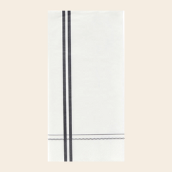 Nicolas Vahe set/12 servetten 'Stripe' - antraciet