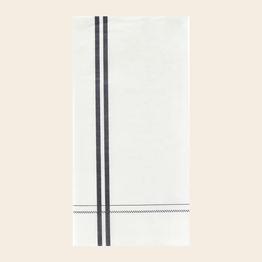 Nicolas Vahe set/12 napkins 'Stripe' - antracite