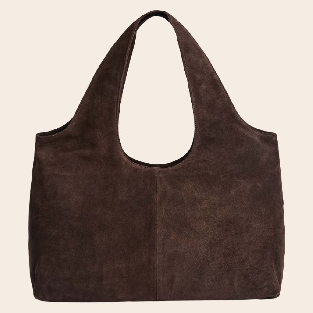Markberg shopper 'Laurine' suede - dark brown