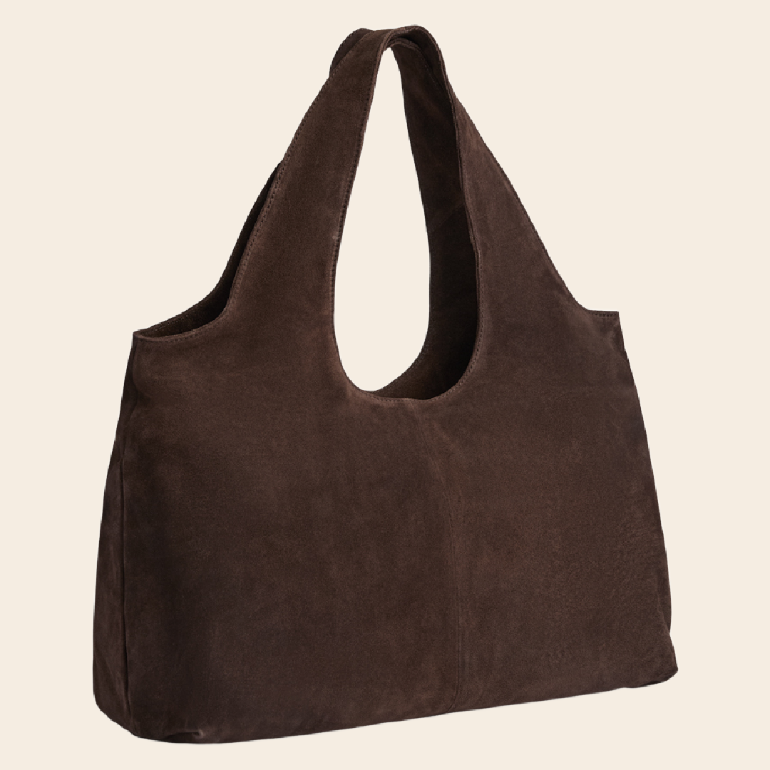 Markberg shopper 'Laurine' suede - dark brown