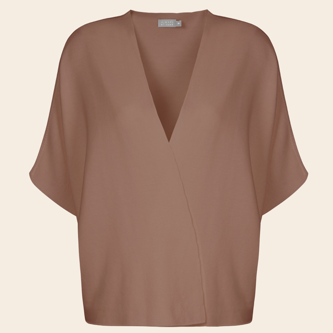 No Man's land vest katoen - cacao