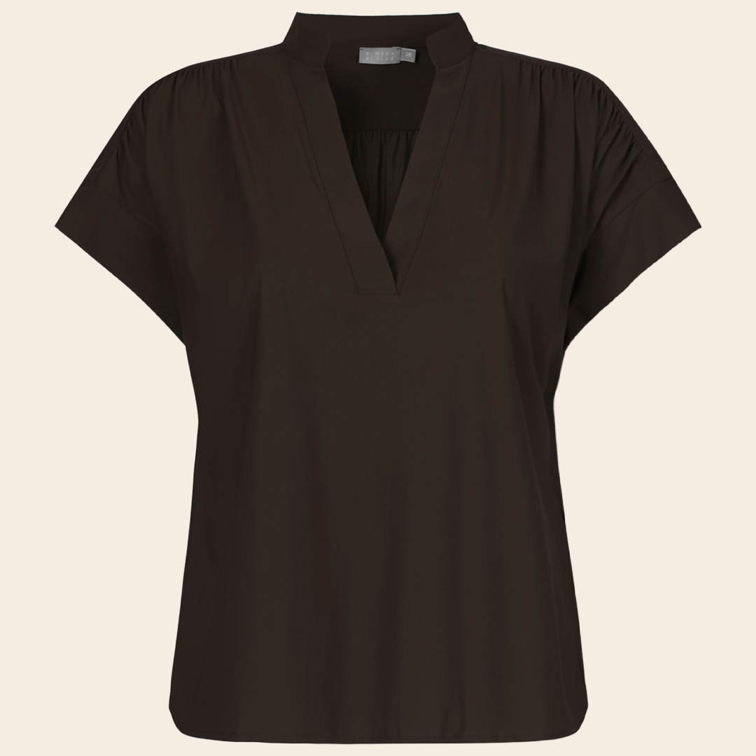 No Man's land blouse travel jersey - espresso