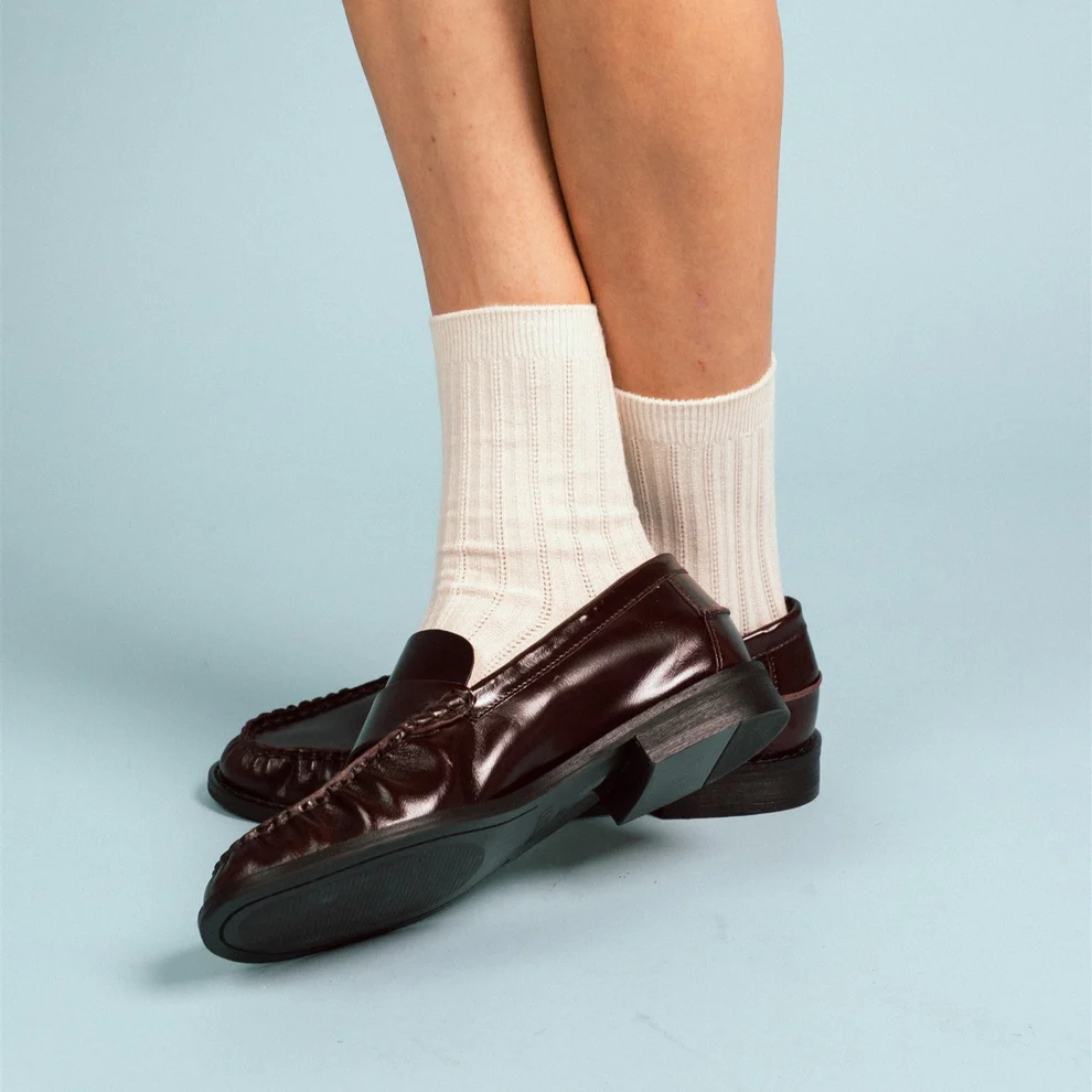 Klue pointelle knit socks - tencel