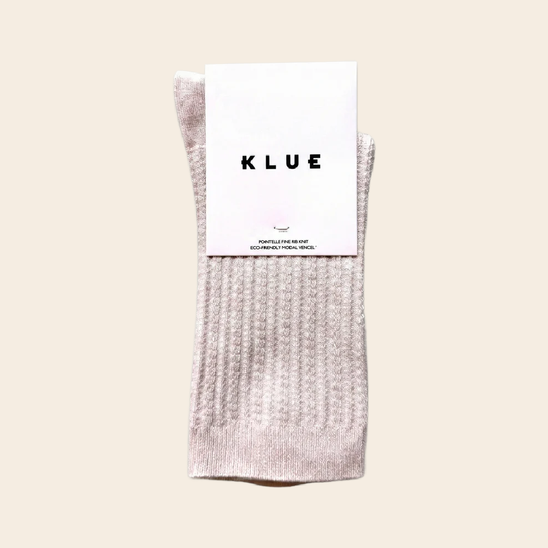 Klue pointelle knit socks - tencel