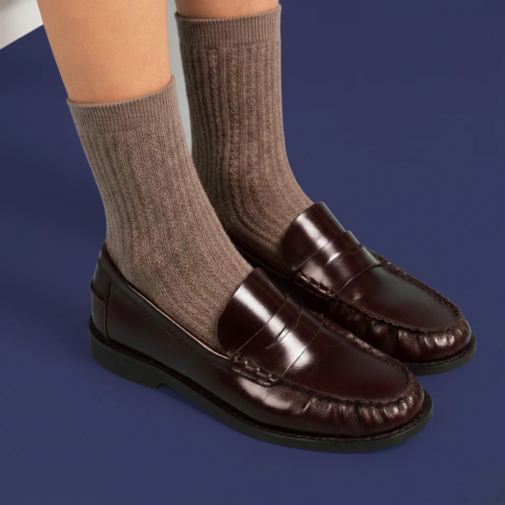 Klue pointelle knit socks - tencel