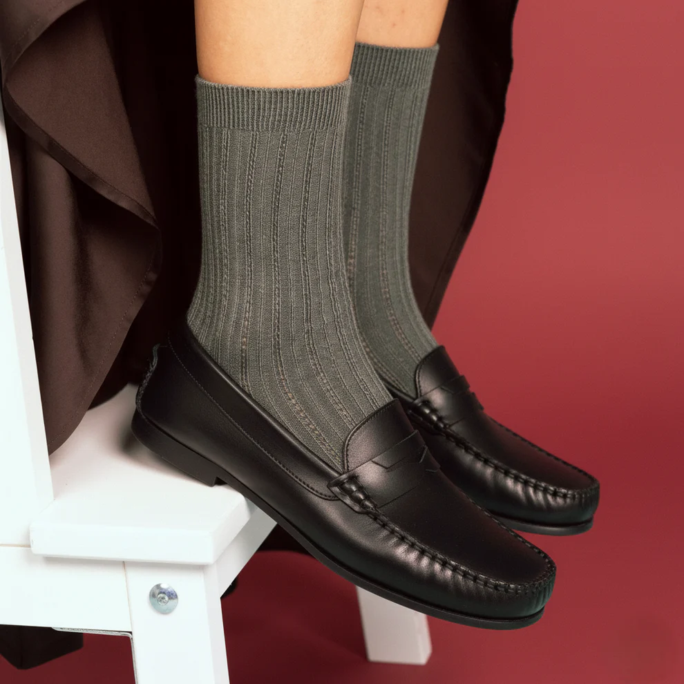 Klue pointelle knit socks - tencel