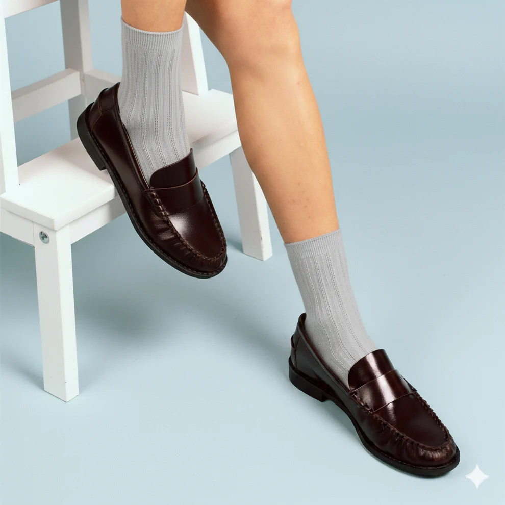 Klue pointelle knit socks - tencel