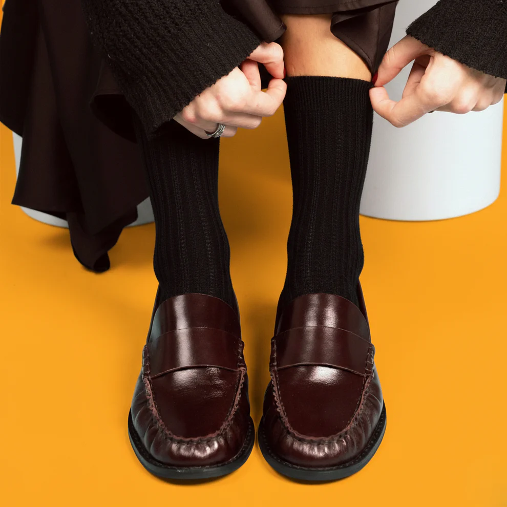 Klue pointelle knit socks - tencel