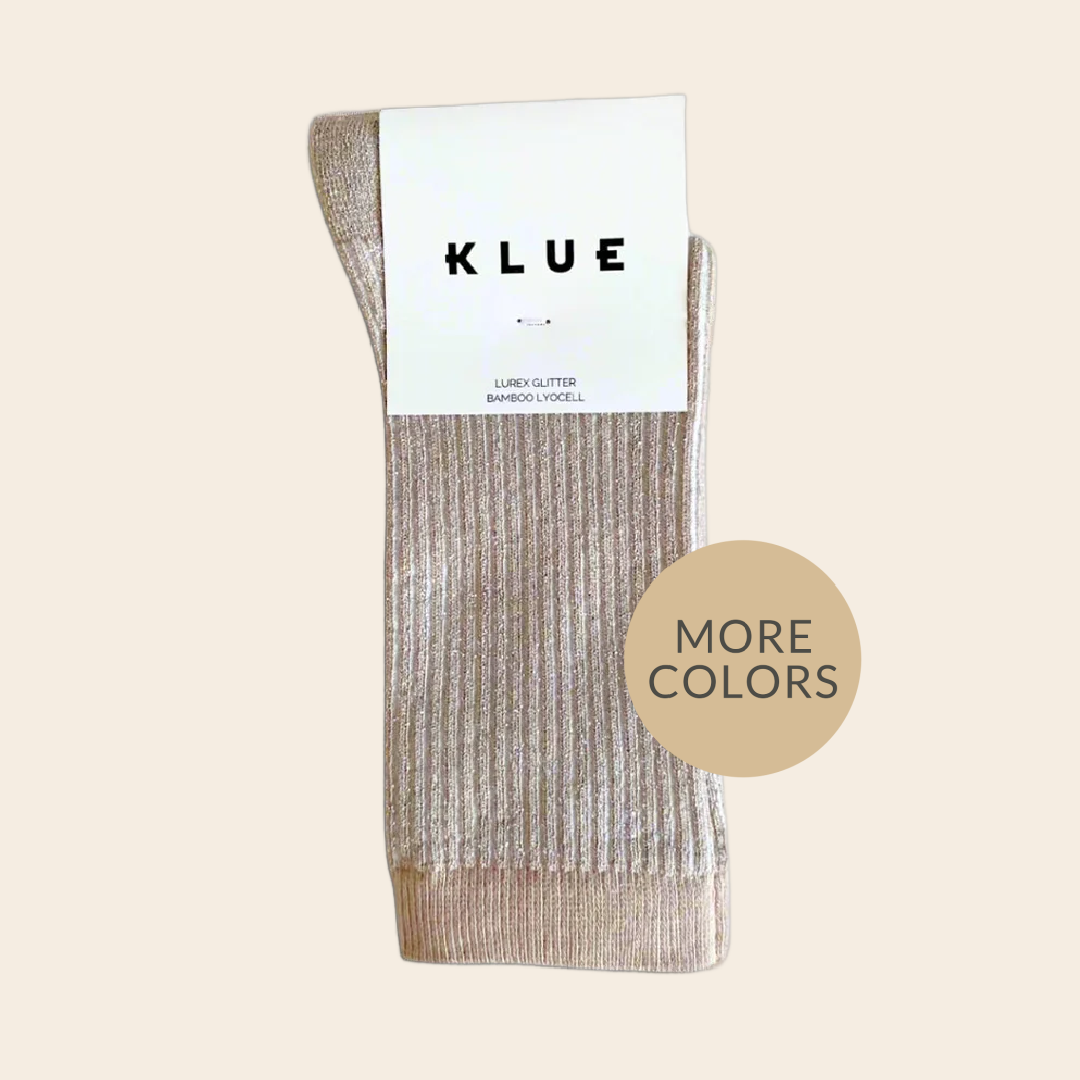 Klue lurex glitter socks - bamboe