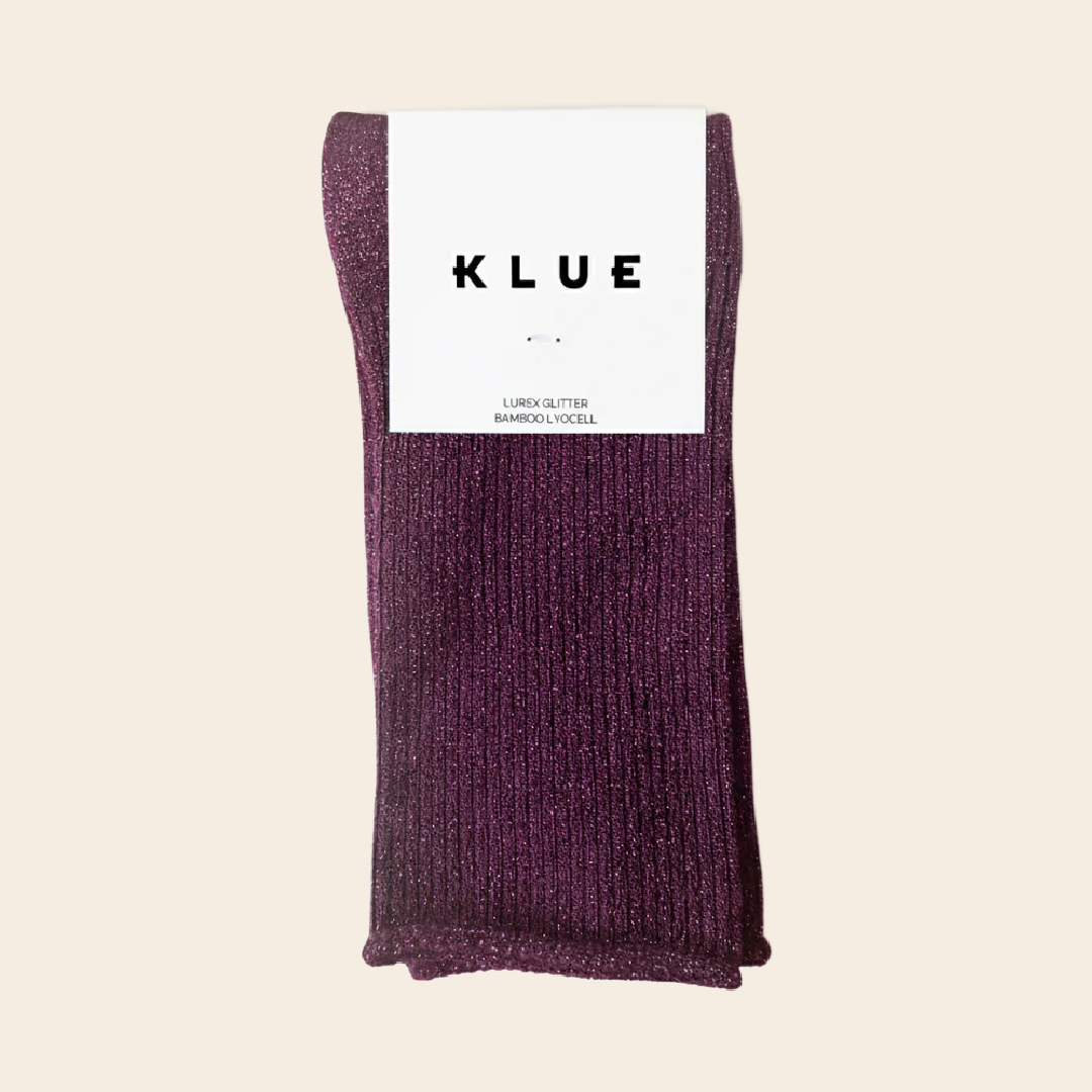 Klue lurex glitter socks - bamboe