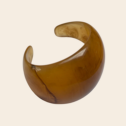 ByBjør armband 'Chunky' - brown marble