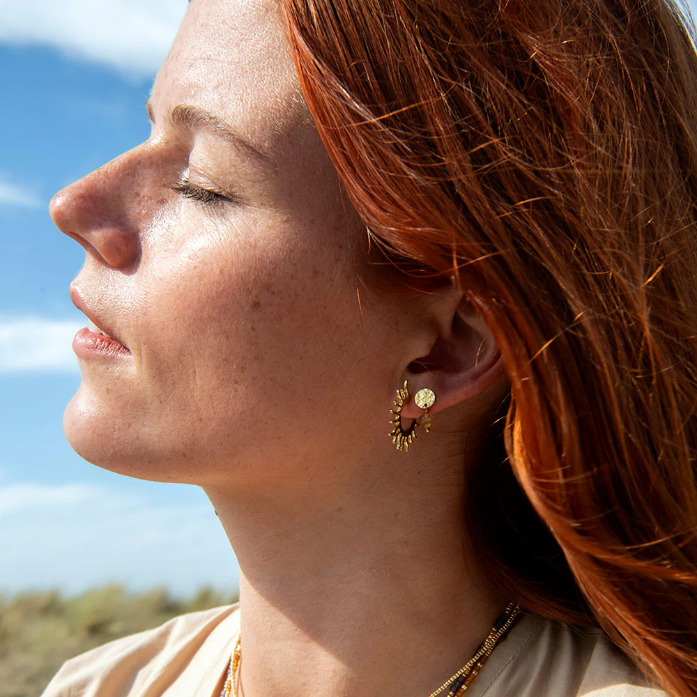 A Beautiful Story oorbellen ´Fierce´ goldplated