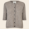 Six Ames short sleeve  cardigan 'Oda' raccoon - warm grey beige