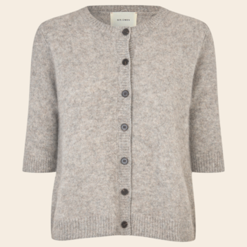 Six Ames short sleeve vest 'Oda' raccoon - silver white melange