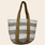 shopper 'Frida' jute / katoen - wit