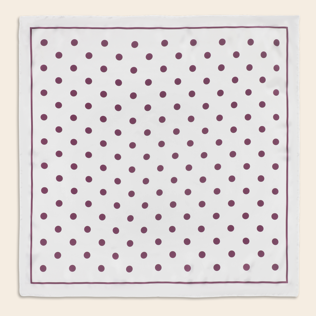 Sui Ava sjaal 'Polka-Dot' 70 x 70cm