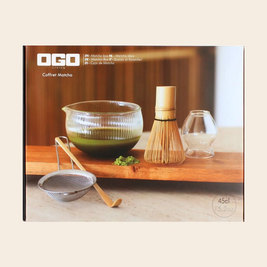 Ogo Living matcha set - glas / bamboe