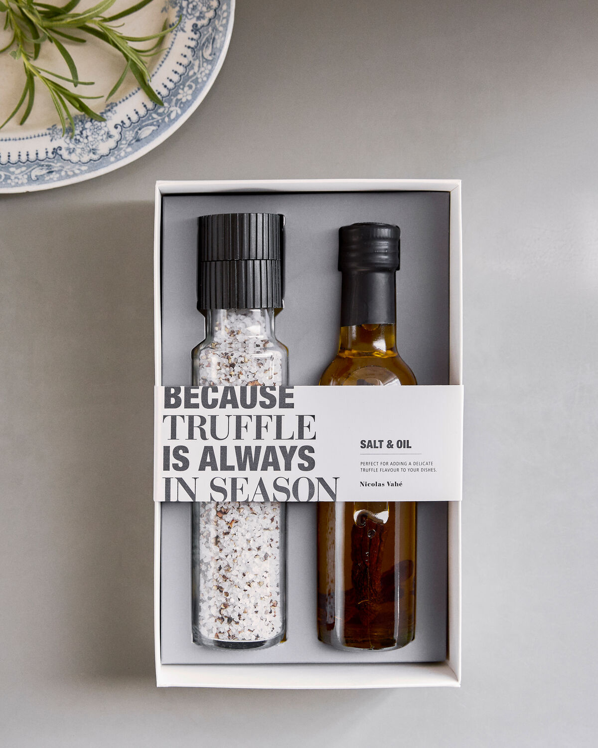 Nicolas Vahé giftbox 'Truffel' - zout & olie