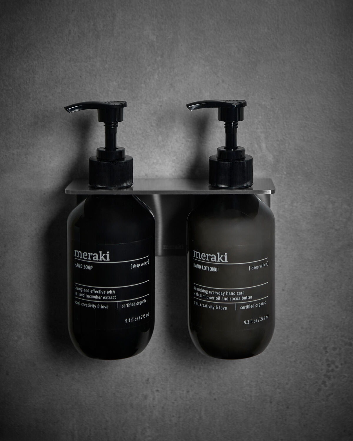 Meraki duo muurbeugel dispensers - rvs