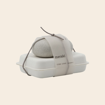 Meraki stone scrub with soap - ecalyptus