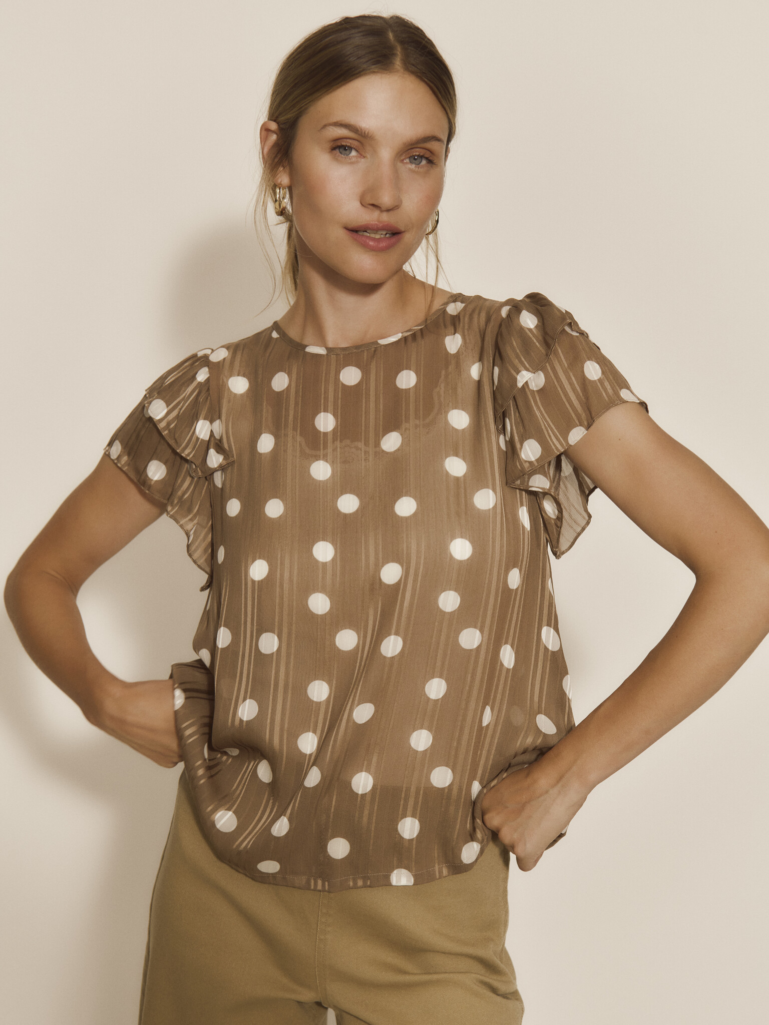 Rosemunde blouse 'Gloria' viscose - coca mocha