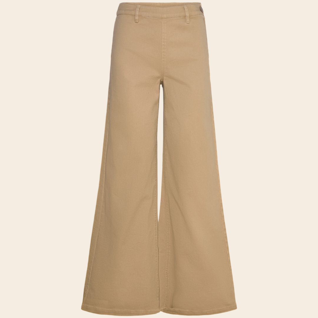 Rosemunde broek 'Alix' katoen - silver mink