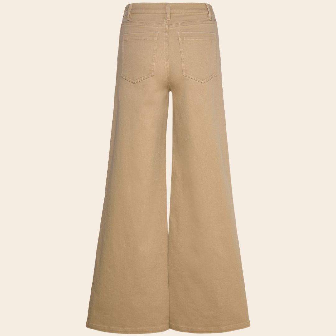 Rosemunde broek 'Alix' katoen - silver mink