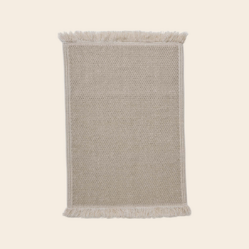 Tell me More bath mat  'Ellie' - cotton / linen