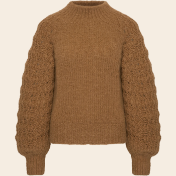 Inti Knitwear trui 'Glenda' alpaca - sand