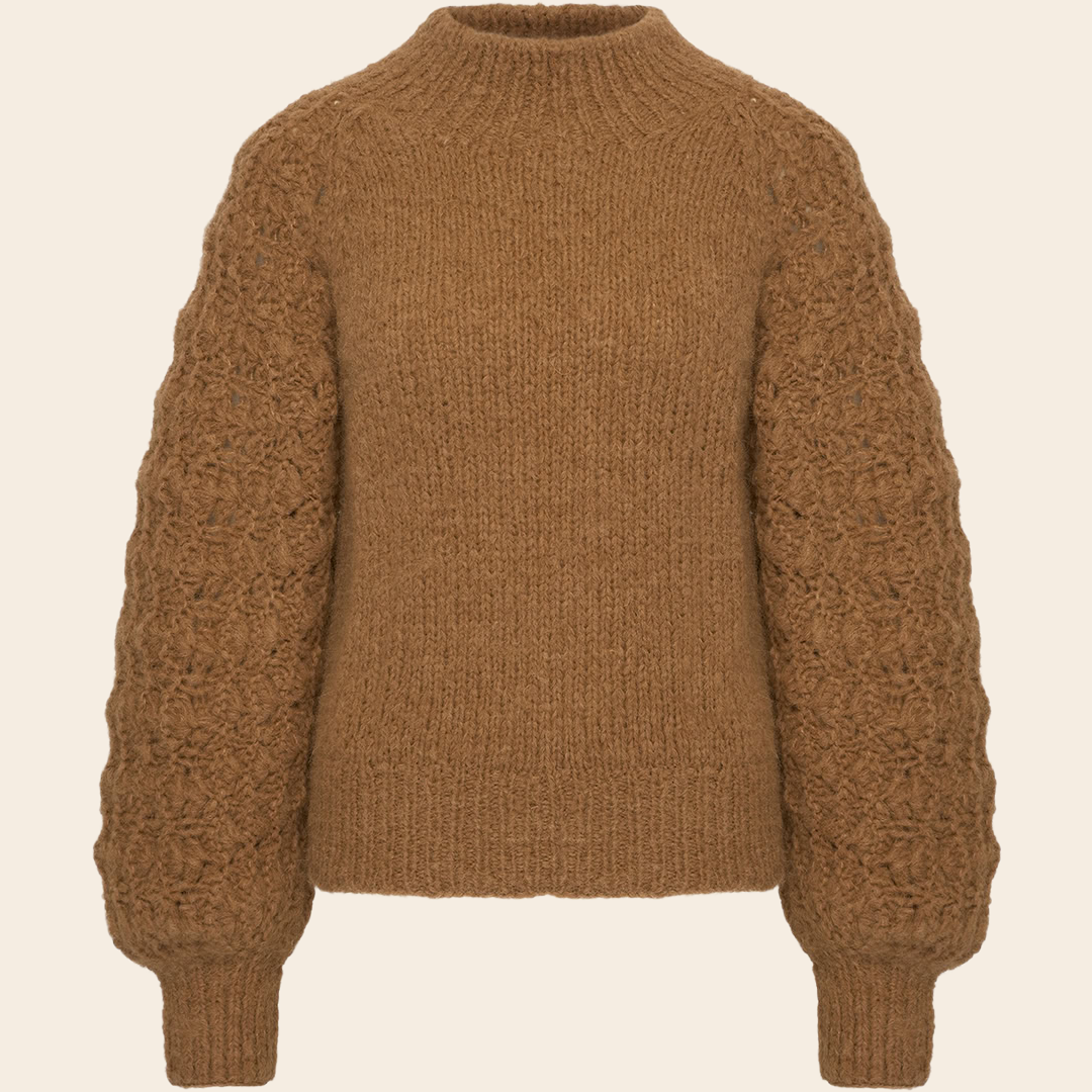 Inti Knitwear trui 'Glenda' alpaca - sand